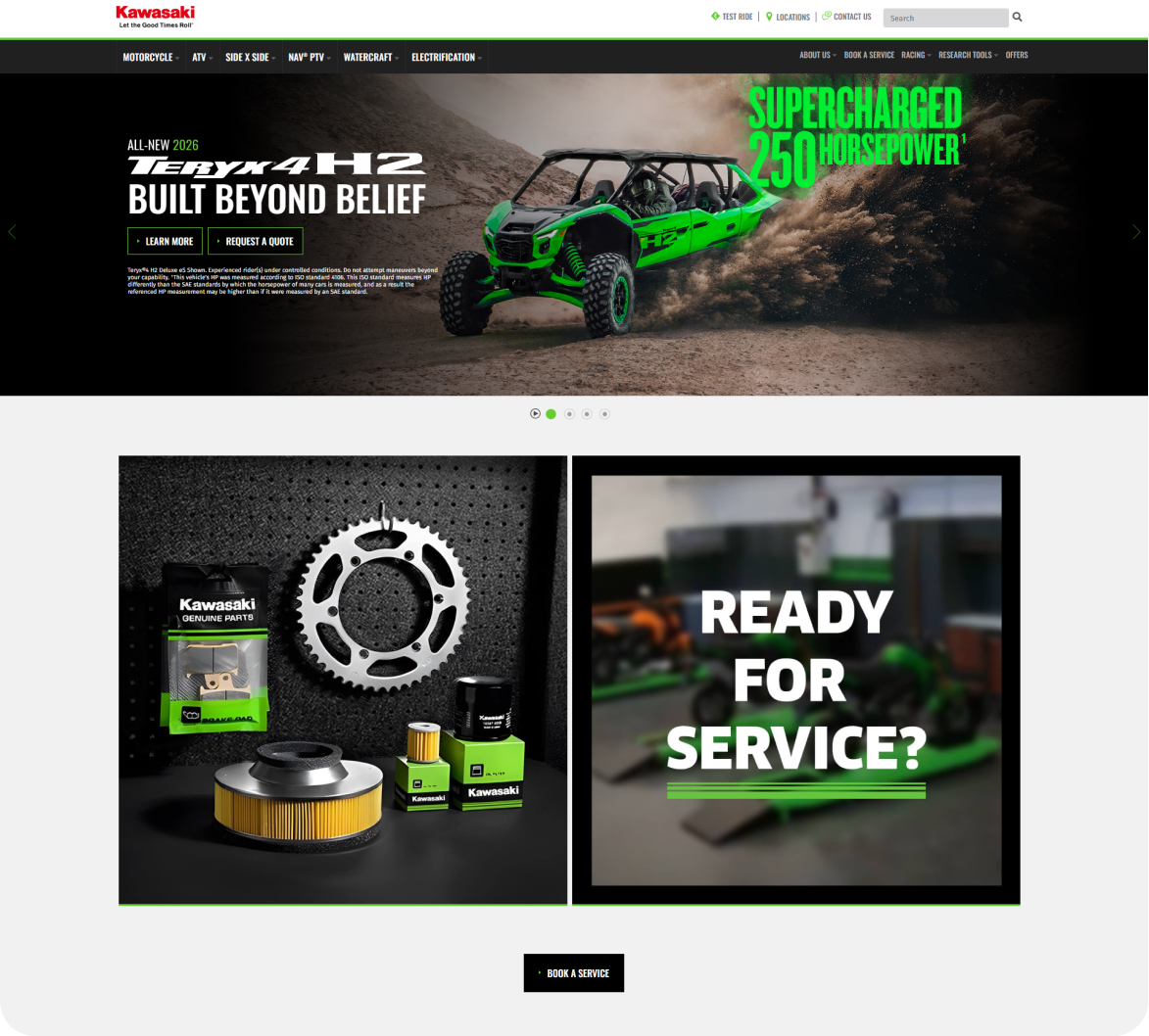 Kawasaki UAE - Product Display
